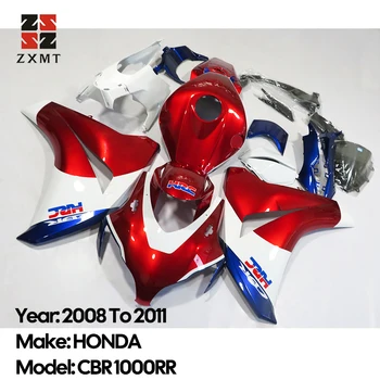ZXMT Motocikel Pribor Plastična Prekrivala Karoserija Polno Oklep Kit Fender Za leta 2008 Do leta 2011 HONDO CBR1000RR 08 09 10 Candy Red